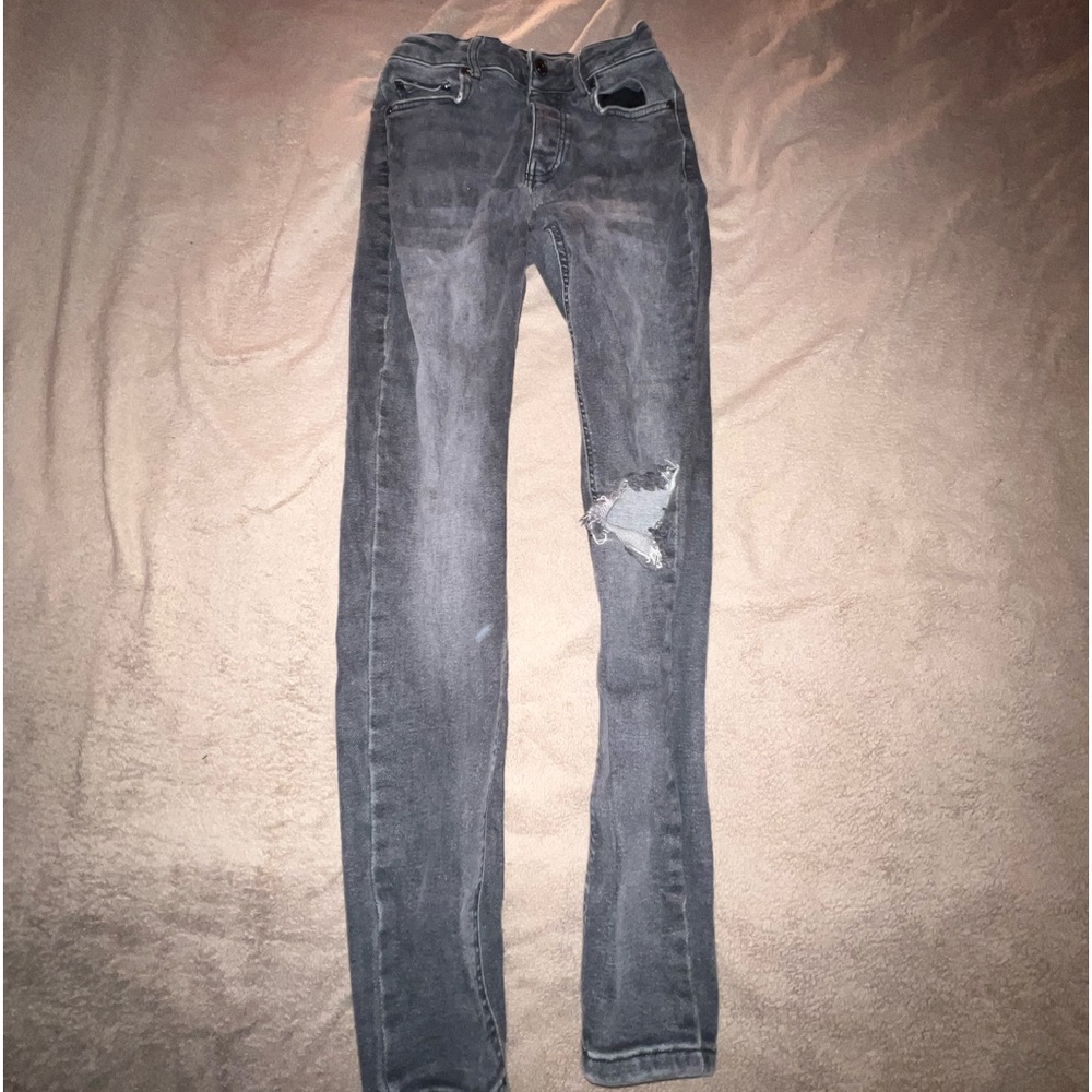 Dark Gray Skinny Jeans Men